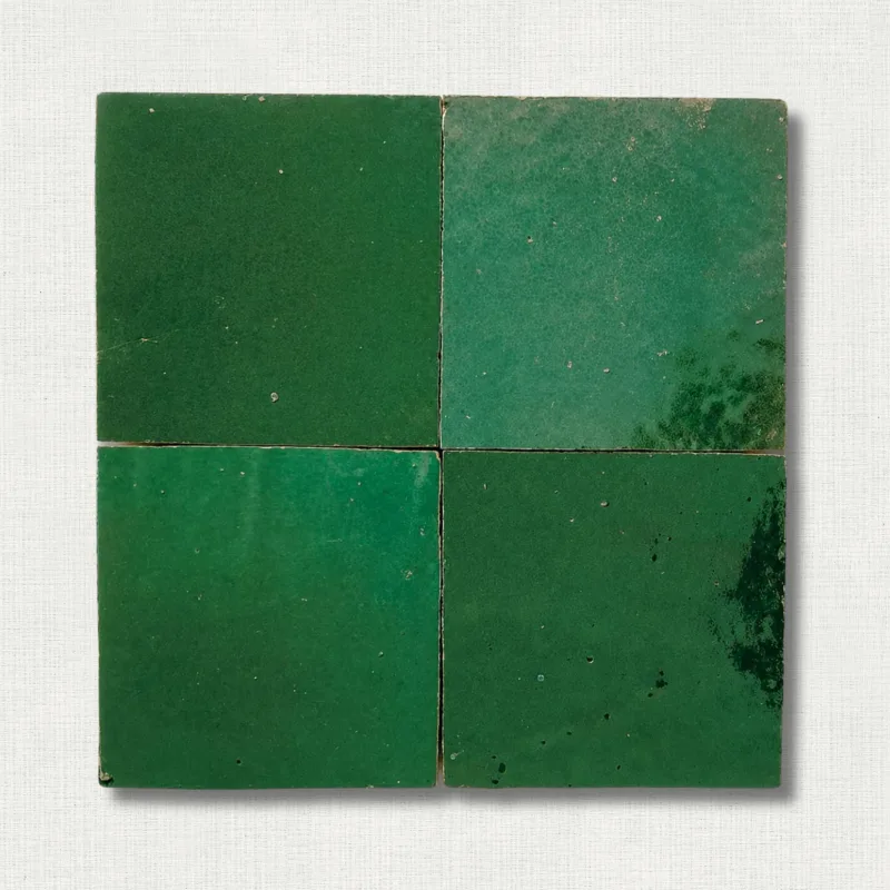 Zellige artisanal Jade Intense