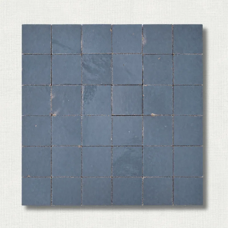 Zellige artisanal Bleu Cendré
